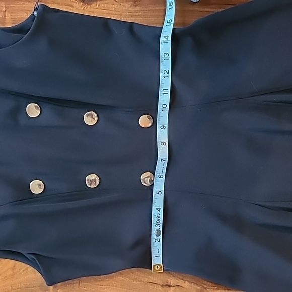 Tommy Hilfiger Sleeveless Military Dress with Collar - Picture 8 of 10